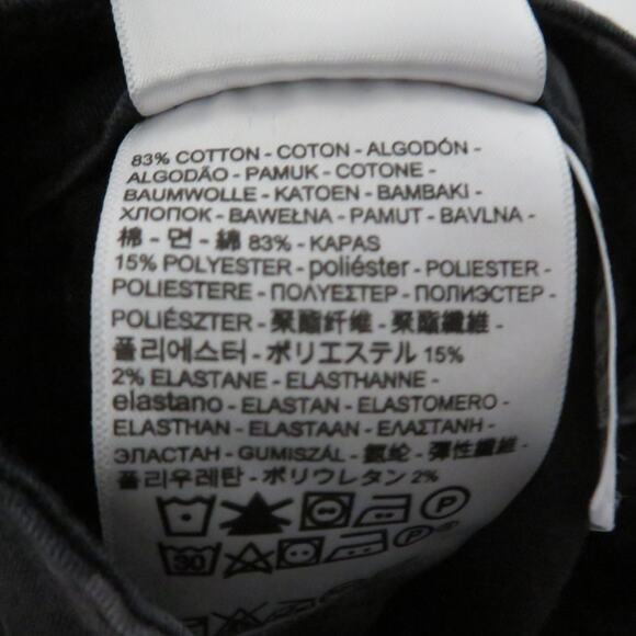 Levi's Womens Sz 26 Black Gray Camo 711 Skinny Pants Skinny Pants Button Front - Picture 5 of 5